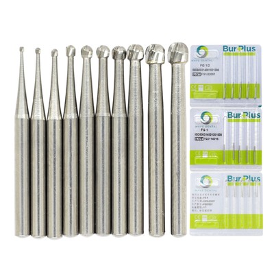 Wave Dental Carbide Burr FG Round 1/4 1/2 1 2 3 4 5 6 7 8 High Speed Burs Prima