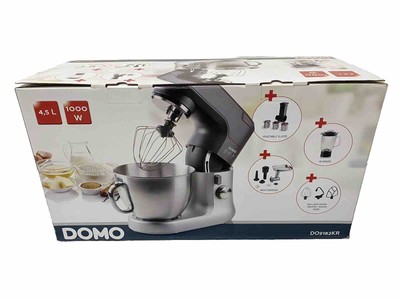 DOMO DO9182KR Küchenmaschine, 1000W, 4,5 l-Rührschüssel, Planetarische Mischwirk