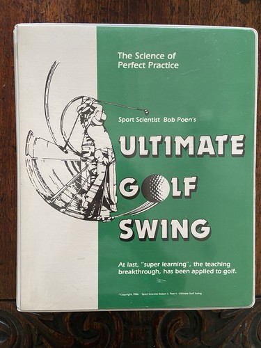 Vintage Ultimate Golf Swing Bob Poen’s VHS Cassette Booklets wie neu