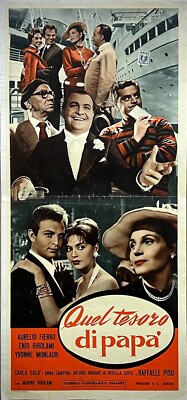QUEL TESORO DI PAPA'-Locandina originale playbill-Yvonne Monlaur,A. Fierro-1959-
