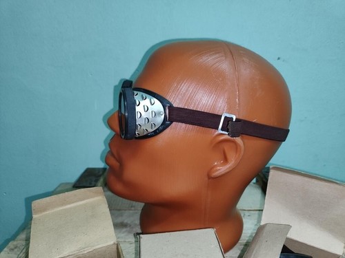 Mad Max Goggles USSR Safety Glasses Vtg Old Dieselpunk Steampunk Glasses 1950 - Picture 5 of 15