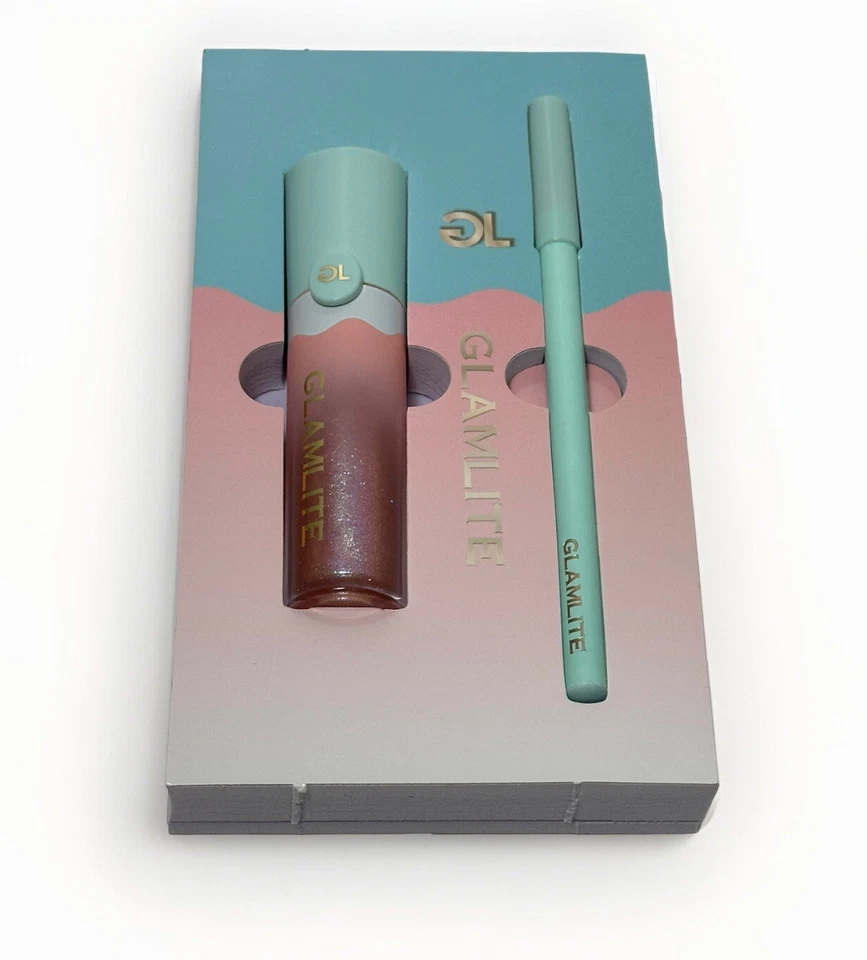 Glamlite Dessert Lip Gloss Oil Hybrid + Liner Kit: Birthday Cake Vitamin Infused - Image 3 of 4