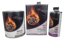 High Teck HFP256 GM WA382E Pewter Metallic Basecoat Paint & 7000 Clear Coat