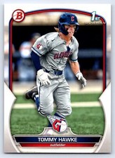 2023 1st Bowman Draft #BD-141 Tommy Hawke Cleveland Guardians Baseball Card