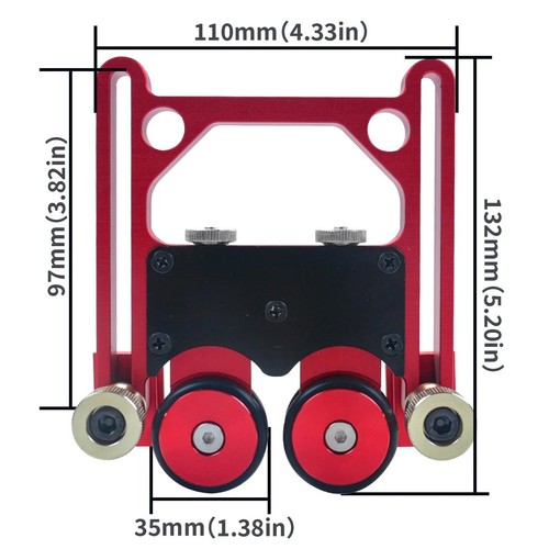 Adjustable Stock Guides W/ Wheel Safety Auxiliary Circular Saw Woodworking Tool - Picture 9 of 11