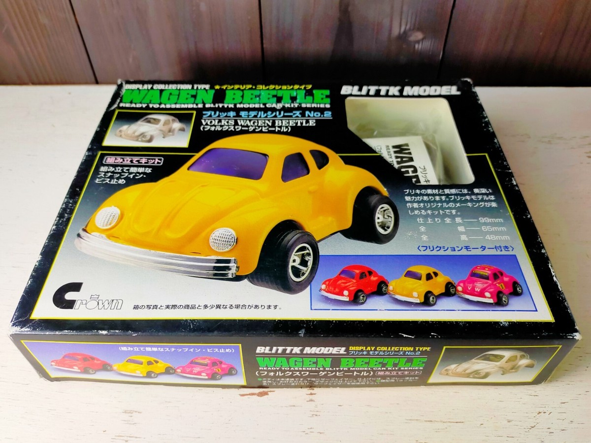 Volks Wagen Beetle Vintage Tin Toy Car Construction Kit Rare Crown 