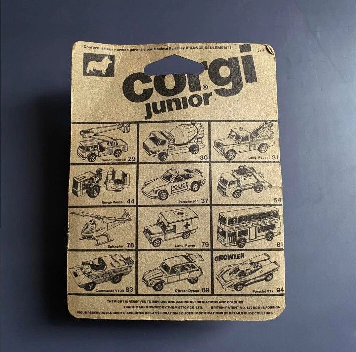 Vintage RARE 1977 Corgi Juniors Kojak Diecast Buick Regal #68 Sealed On Card - Image 2 of 4