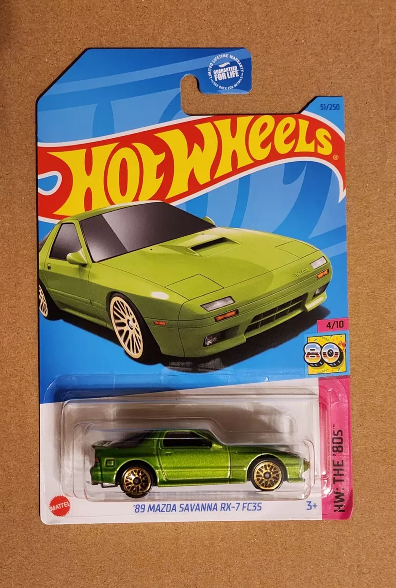 Hot Wheels '89 Mazda Savanna RX-7 FC35 (Green) HW The '80s 4/10 #51