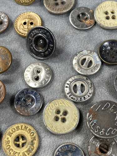 66 Old Buttons, Tailors, Makers, U.S. Army, Boy Scouts ~ Use, Collect, RePurpose - Picture 12 of 24