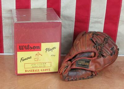 Vintage 1950s Wilson Leather Baseball Glove Jim Busby Mitt w