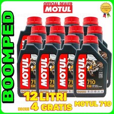 OLIO MISCELA Motul 710 2T 100% Sintetico Moto Scooter 2 tempi 12 LITRI 12MO01