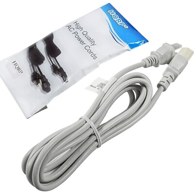 HQRP Weißes AC-Netzkabel Für Klipsch RW-8 RW-12D SW-308 Aktivsubwoofer Kabel