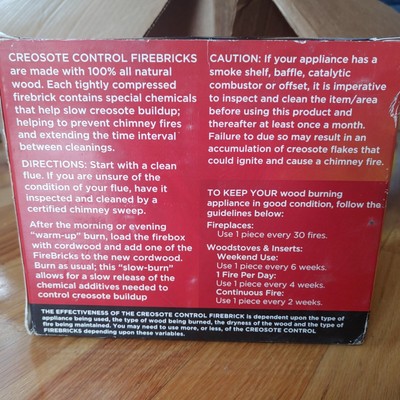 MEECO'S RED DEVIL Creosote Control Firebrick 2 Treatments Woodstove u0026  Fireplace | eBay