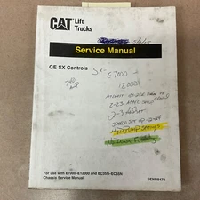 CAT Caterpillar GE SX CONTROL SERVICE MANUAL GUIDE FOR ELECTRIC FORK LIFT TRUCKS