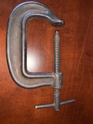 Vintage BILLINGS No.403 Body Builders C Clamp 3 Inch  Heavy Duty Clamp