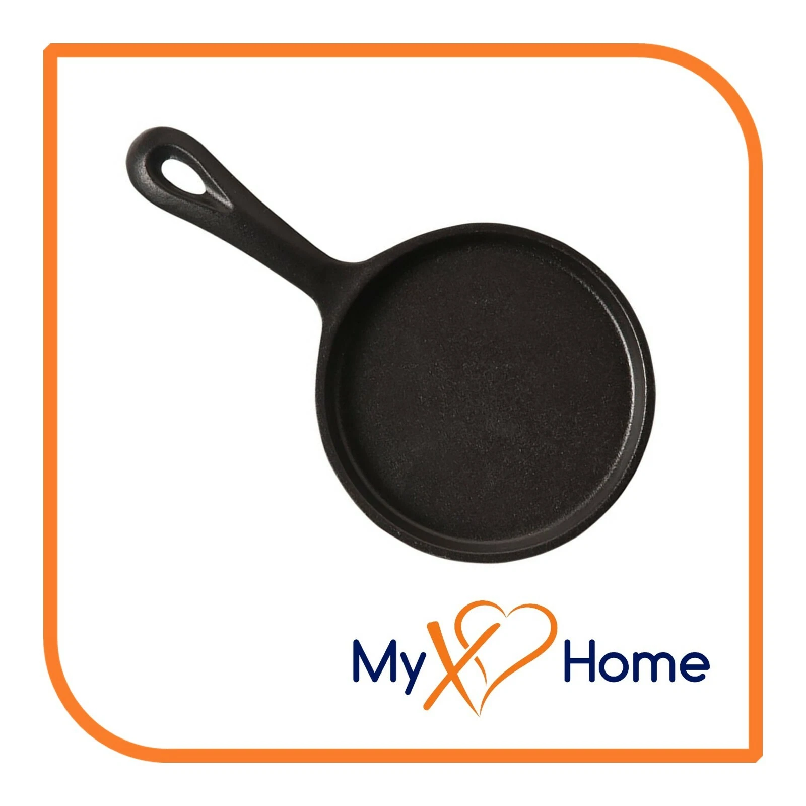 Round Cast Iron Pizza & Crepe Skillet w/Handle (11.25" Diameter) (1 Skillet)