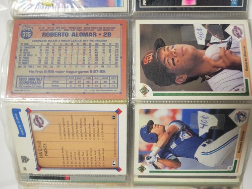 Roberto Alomar Lot 40+ Baseball Cards Book Vintage Fleer Topps Hostess Studio - Picture 11 of 15