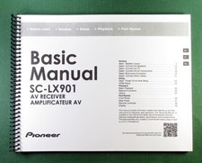 Pioneer SC-LX901 Instruction Manual: 33 Pages & Protective Covers