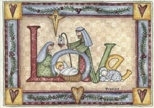 Love Religious LPG Greetings Christmas Card