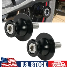 8mm M8x1.25 Swing Arm Spools Slider For Kawasaki ZX-6R ZX-10R Z800 Z1000 Z1000SX