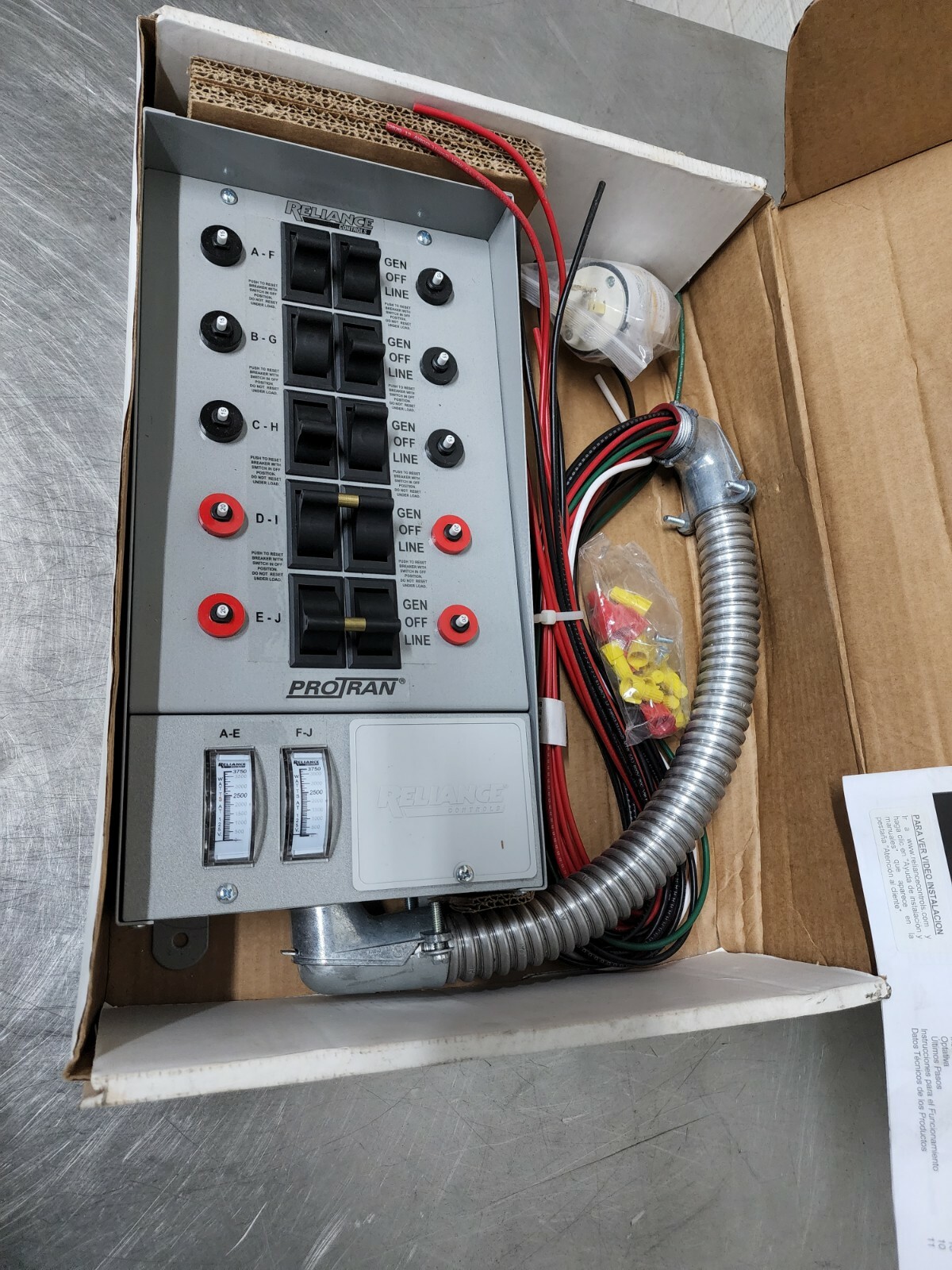 Reliance Controls 31410C Pro/Tran Generator Transfer Switch eBay