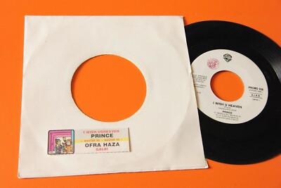 Prince I Wish U Heaven Ofra Haza 7'' Original Italien Juke Box Strip