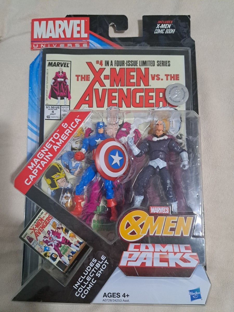 アメコミ HASBRO MARVEL UNIVERSE COMIC PACKS X-MEN Marvel Universe X-Men Comic Pack Magneto & Captain America