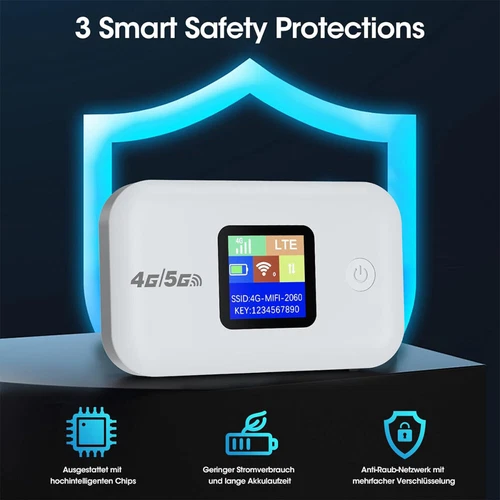 4G LTE Tragbare Mobiler WLAN Router Hotspot 150 Mbit/s WLAN Modem SIM Karte - Bild 7 von 15