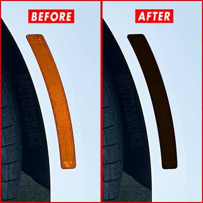 FOR 19-25 BMW 3 Series G20 Front Side Marker SMOKE Precut Vinyl Tint Overlays