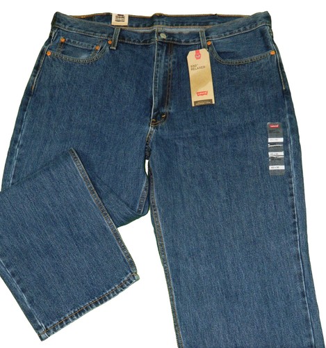 Men's Levi's Jeans 550 Relaxed Tapered Denim Blue Tag 42x30 measured Size 40x30 - Picture 2 of 5