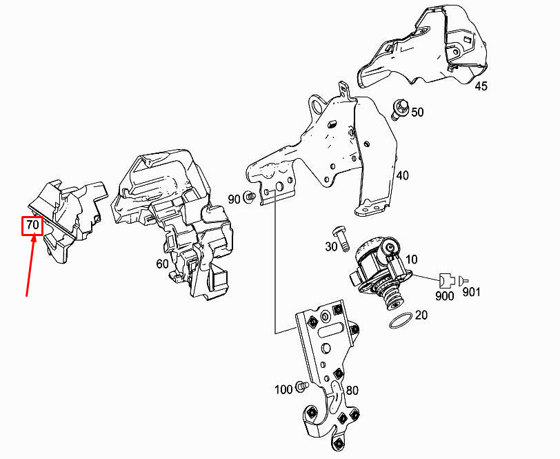 MERCEDES-BENZ C C205 High-Pressure Pump Soundproofing A2762262385 