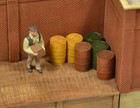 Produits MP Steel Oil Drums 8pcs O Scale, On3 1/48 1/35 diorama baril # O007