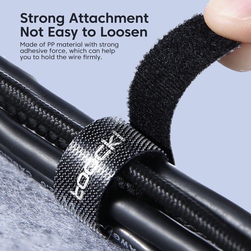Organizzatore cavi avvolgitore filo nylon cinturino per auricolari gestione cavo mouse larghezza 1 cm - Foto 6 di 22