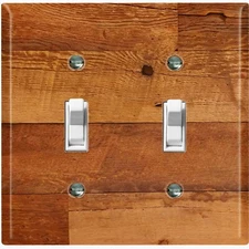 Metal Light Switch Cover Wall Plate Tree Bark Natural Wood Print Wall WOD007