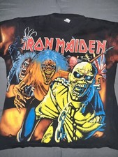 Iron Maiden T-shirt Size L All Over Print AOP 1996 Winterland ORIGINAL Rare!!!