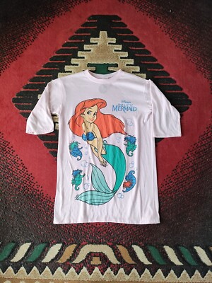 Vintage Little Mermaid T-shirt '90s Ss 19x27 Rare Pink Size