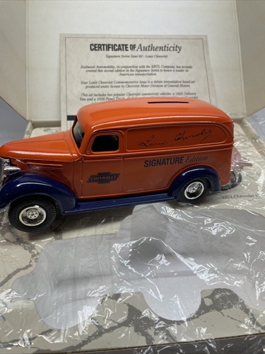 EASTWOOD AUTOMOBILIA ERTL 4589 LOUIS CHEVROLET SIGNATURE SERIES TRUCK SET 1993 - Picture 2 of 7