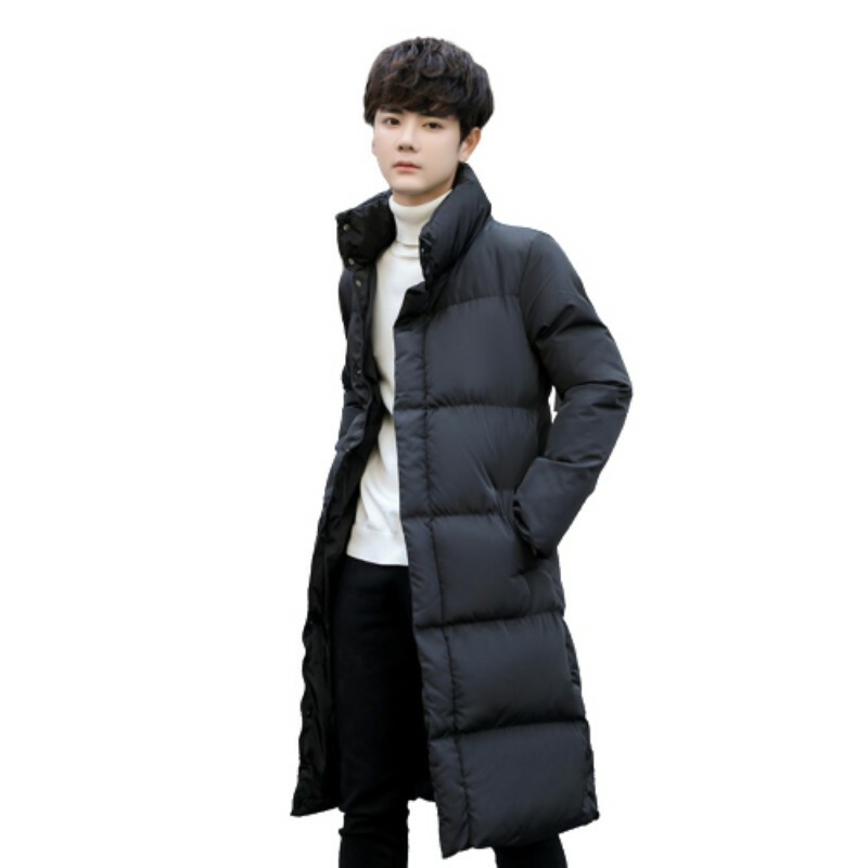 ジャケット・アウター OVY Stand Collar Padded Coat L Winter Men's Stand collar Cotton Padded Jacket Quilted Mid