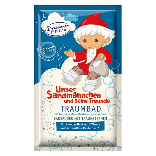 12er Pack Dresdner Essenz Pflegebad Sandmännchen Lavendel-Blaubeer-Duft 12x60 g - Bild 2 von 2