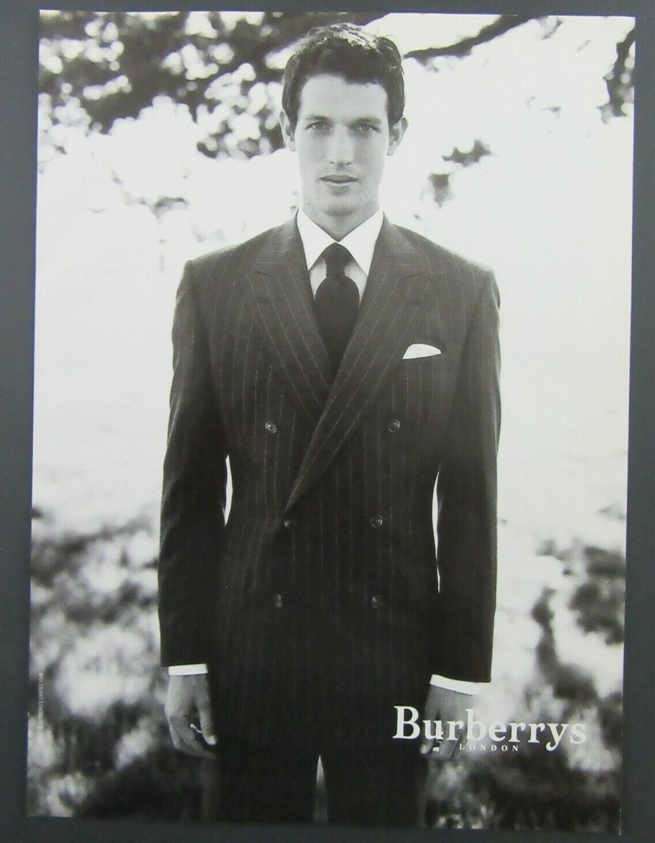 1998 BURBERRYS LONDON Mens Pinstripe Suit Full Page Magazine Ad | eBay