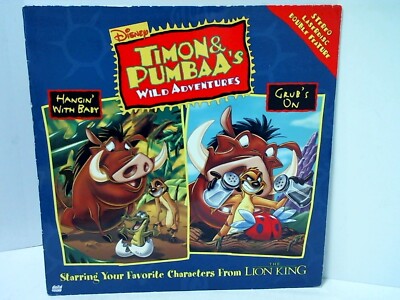 Disney Timon & Pumbaa's Wild Adventures Laser Disc Grub's On - 110824JER-#824