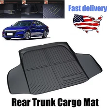 for 2018-2025 Honda Accord Floor Mats Liner All Weather TPO Rear Trunk Cargo Mat