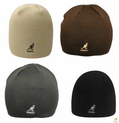 KANGOL BEANIE Hat Acrylic Cuffless Pull 