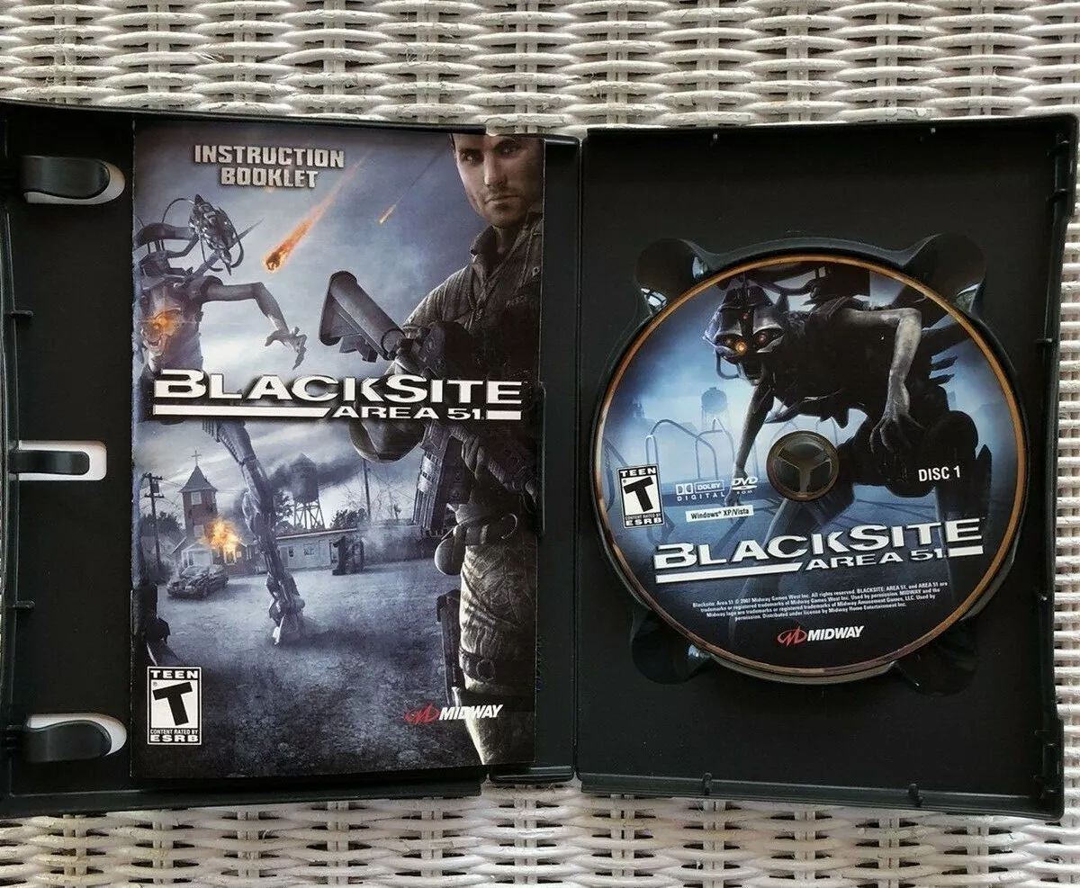 Blacksite Area 51, PC DVD-ROM (2007) w Instruction Booklet