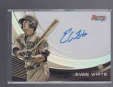 EVAN WHITE 2017 BOWMAN'S BEST MONOCHROME AUTO CARD #MA-EW  /125