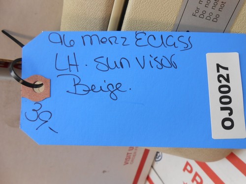 96 mercedes eclass lh sun visor beige OJ0027 - Picture 4 of 4
