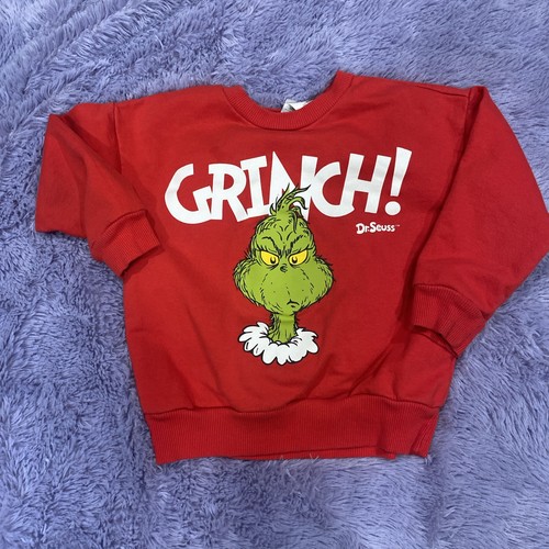 Dr Seuss The Grinch Printed Sweatshirt and Jogger Pants Set Size 5t - Picture 2 of 6