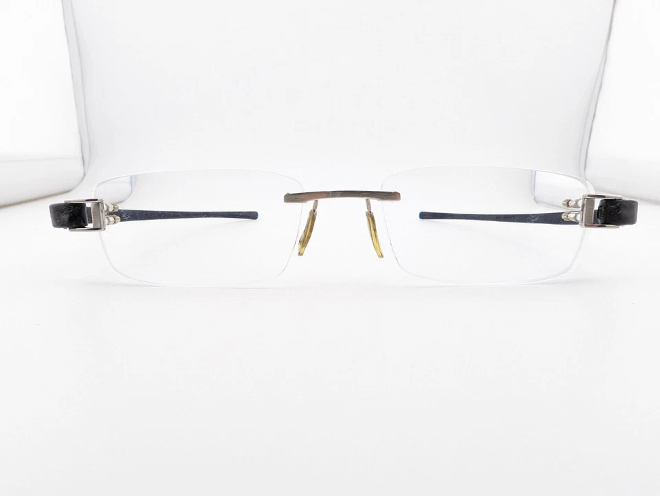 Gafas TAG Heuer, solo monturas, TH7104 002 Plata/Negro, 55-18-135, Francia Foto 2 de 4