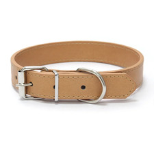 Solid Color Leather Dog Collar Adjustable Cat Necklace Puppy Neck Strap Suitable