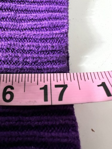 Ralph Lauren Girls Cardigan Sweater Ruffle Purple Pony Cable Knit Sz M 8-10 Logo - Picture 9 of 13